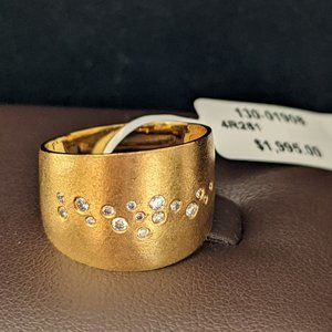 14K Yellow Gold and Diamond Ring from the Marika Desert Gold collection